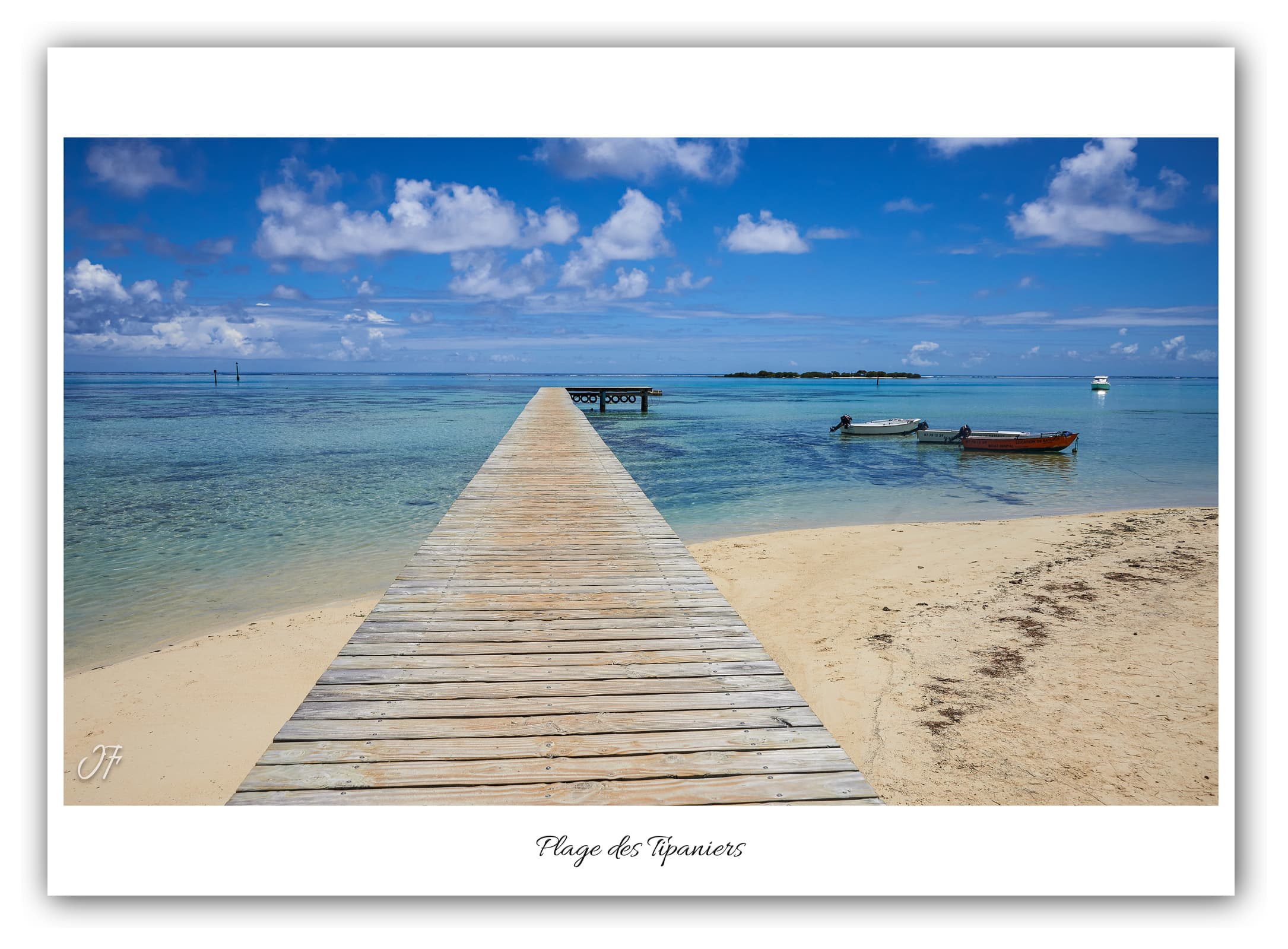 Générique Poster Plage des Tipaniers à Moorea (Polynésie - Océanie). Affiches Formats 30x40cm, 40x60 cm ou 50x70 cm. Impression sur Papier Photo. Décoration murale. Paysage. Océan. Îles.