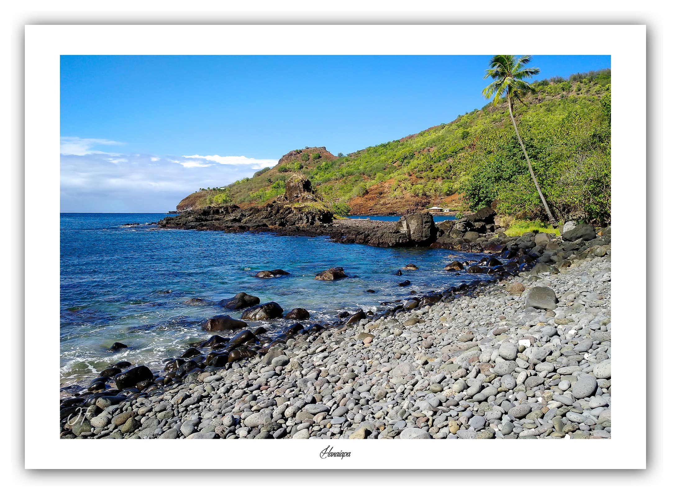 Générique Poster Hanaiapa (Polynésie - Océanie). Affiches Formats 30x40cm, 40x60 cm ou 50x70 cm. Impression sur Papier Photo. Décoration murale. Paysage. Océan. Îles.